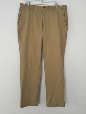 Jos A Bank Reserve Chinos Mens 38x32 Tan Khaki Tailored Fit Stretch Twill Pants